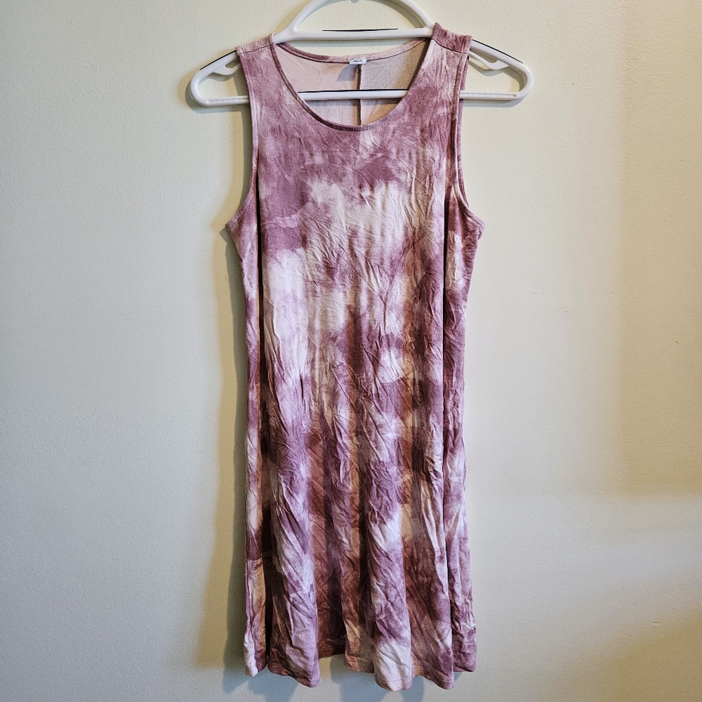 💫HOST PICK💫 Purple Tie Dye Knit Swing Dress M - Old Navy